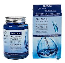 Многофункциональная ампульная сыворотка с гиалуроновой кислотой и коллагеном Farm Stay Collagen &amp; Hyaluronic Acid All-in-One Ampoule