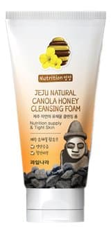 Пенка для умывания Мед Welcos Jeju Natural Canola Honey Cleansing Foam