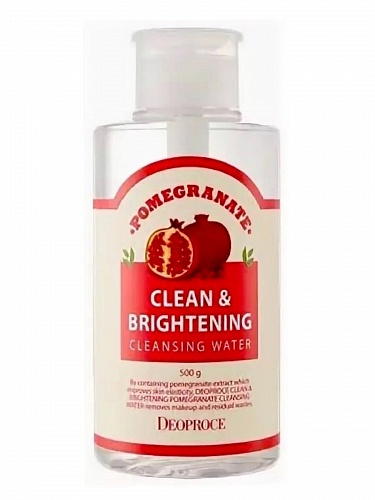 Вода очищающая с экстрактом граната Deoproce Clean &amp; Brightening Pomegranate Cleansing Water