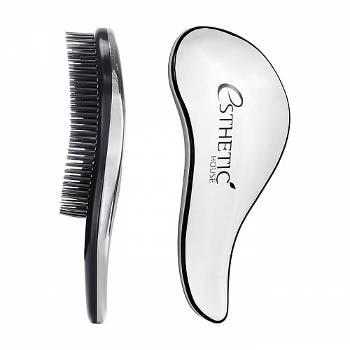 Расческа для волос серебряная Esthetic House Hair Brush For Easy Comb