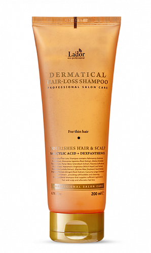 Шампунь против выпадения для тонких волос La&#039;dor DERMATICAL HAIR-LOSS SHAMPOO(FOR THIN HAIR)