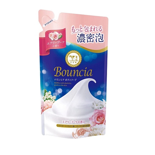Сливочное жидкое мыло для рук и тела с ароматом роскошного букета Gyunyu Sekken (Cow) Bouncia
