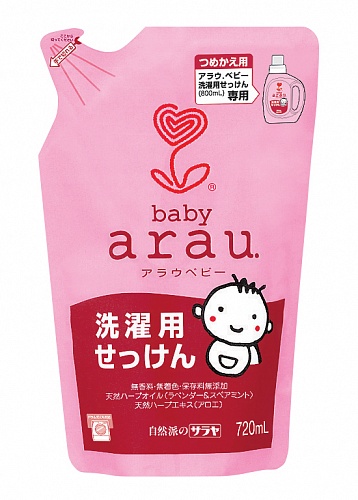 Жидкость для стирки детской одежды Arau Baby Laundry Soap, сменная упаковка, 720 мл Baby