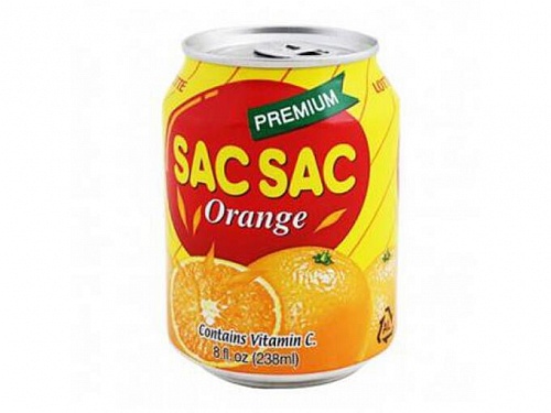 Напиток газированный  Апельсин Lotte &amp;quot;SAC SAC&amp;quot;