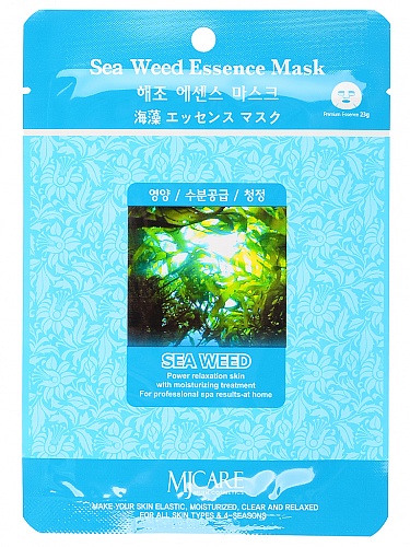 Маска тканевая для лица Морские водоросли Mijin Sea Weed Essence Mask