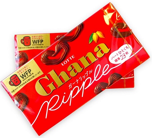 Шоколад молочный Lotte «Райпл» Ghana