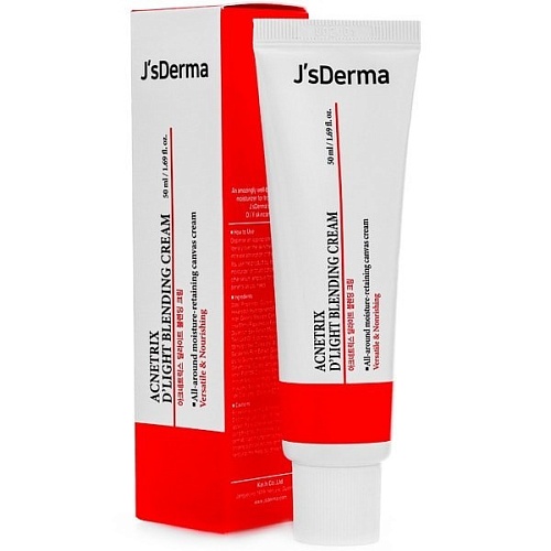 Восстанавливающий крем для проблемной кожи JsDERMA Acnetrix D&#039;Light Blending Cream