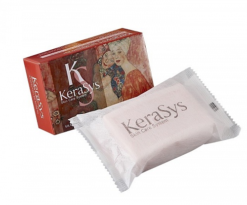 Парфюмированное мыло с миндалем и растительными экстрактами Kerasys Silk Moisture