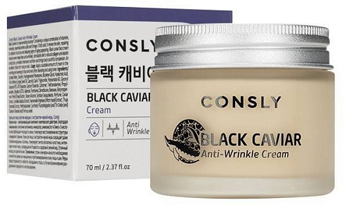 Крем для лица против морщин с экстрактом черной икры CONSLY Black Caviar Anti-Wrinkle Cream