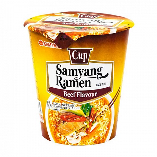 Лапша со вкусом говядины Samyang Foods Co. Samyang Ramen Beef flavour