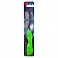 Зубная щетка со сверхтонкой двойной щетиной, средней жесткости складная, стандартная чистящая головка EQ MAXON Travel Toothbrush