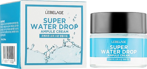 Крем для лица суперувлажняющий ампульный с морской водой Lebelage Super Water Drop Ampoule Cream