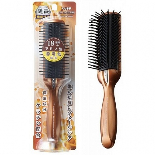 Щётка для укладки волос с кокосовым маслом (маленькая) Ikemoto