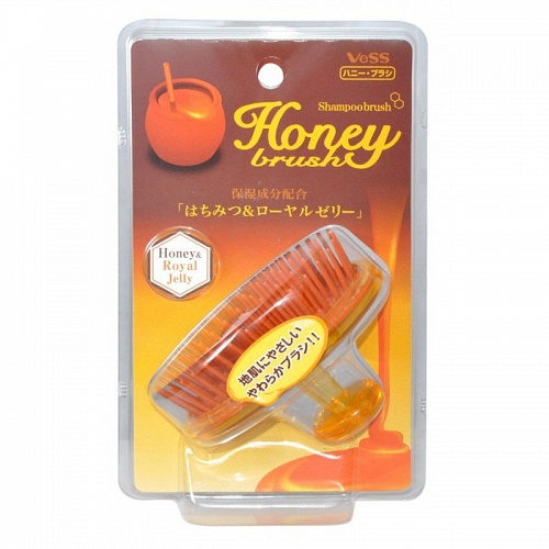 Массажер для кожи головы с мёдом и маточным молочком пчёл VeSS Honey Shampoo Brush