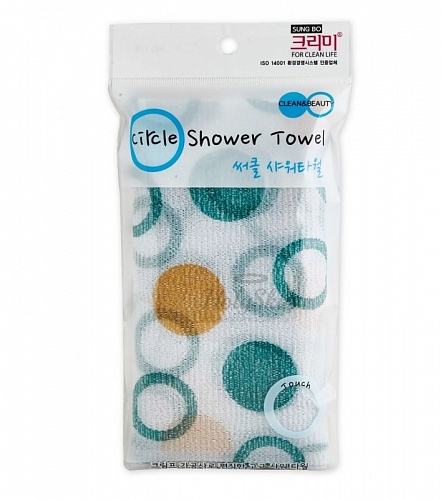 Мочалка для душа Sung Bo Cleamy CLEAN&amp;BEAUTY Circle Shower Towel
