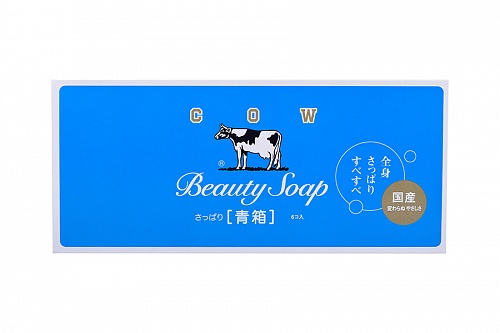 Мыло туалетное молочное с ароматом свежести Gyunyu Sekken Kyoshin Beauty Soap