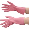 Резиновые перчатки средней толщины, с внутренним покрытием розовые ST