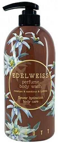 Парфюмированный гель для душа с эдельвейсом Jigott Edelweiss Perfume Body Wash