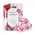 Питательная маска для ног с экстрактом розы Petitfee Koelf Rose Petal Satin Foot Mask