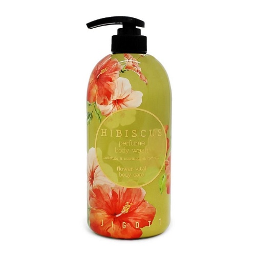Парфюмированный гель для душа с экстрактом гибискуса Jigott Hibiscus Perfume Body Wash
