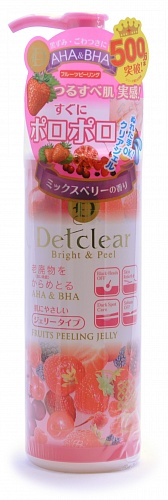Пилинг-гель очищающий с AHA, BHA эффектом сильного скатывания и ароматом ягод Meishoku AHA&amp;BHA Fruits Peeling Jelly