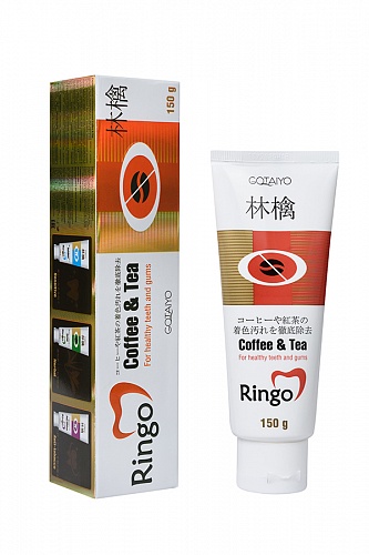 Паста зубная отбеливающая  Ringo Gotaiyo Ringo Cоffee&amp;Tea