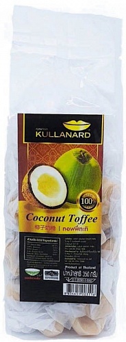 Ириски Натуральный кокос Kullanard Coconut Toffee