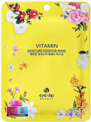 Маска на тканевой основе витаминная Eyenlip Moisture Essence Mask # Vitamin