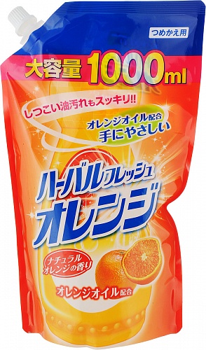 &amp;quot;Mitsuei&amp;quot; Средство для мытья посуды, овощей и фруктов Mitsuei  с ароматом апельсина, 1000 мл