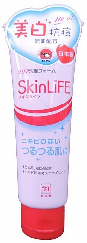Пенка очищающая с арбутином и витамином С для проблемной кожи лица Gyunyu Sekken (Cow) Skinlife