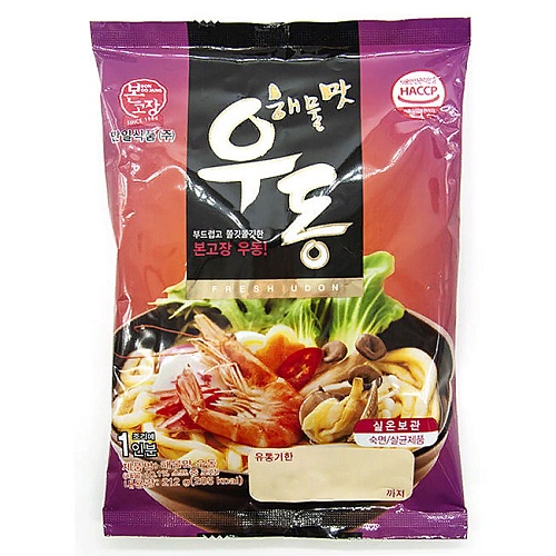 Удон со вкусом морепродуктов Seafood Flavor Fresh Udon