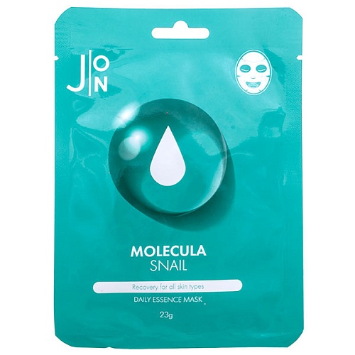 Маска для лица тканевая с улиточным муцином J:ON Molecula snail daily essence mask