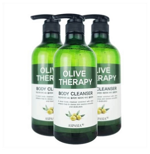 Гель для душа с оливковым маслом Aspasia Olive therapy body cleanser