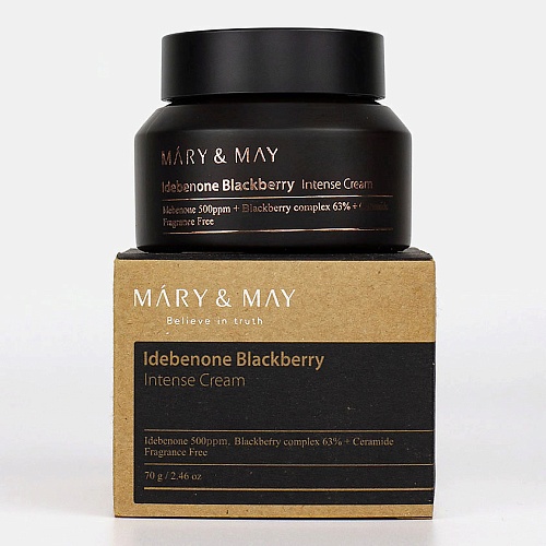 Крем с идебеноном и экстрактом ежевики Mary&amp;May Idebenone Blackberry Intense Cream