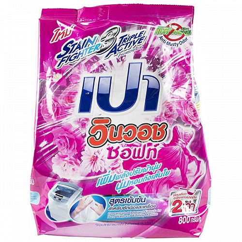 Порошок стиральный для всех типов стиральных машин Lion Thailand Pao Win Wash Soft