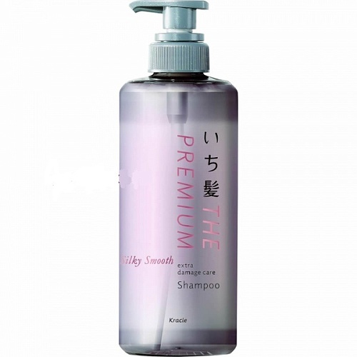 Восстанавливающий шампунь для гладких, шелковистых волос Kracie Ichikami The Premium Silky Smooth Shampoo