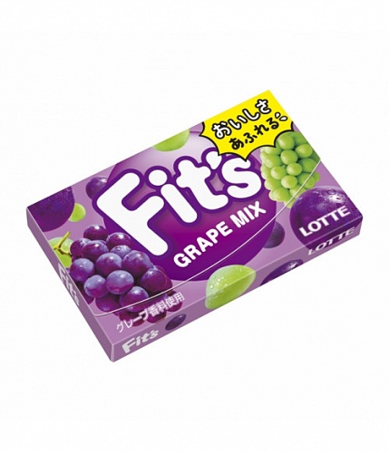 Резинка жевательная со вкусом винограда Lotte FIT`S Grape MIX