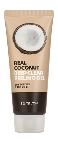 Пилинг-скатка для лица с экстрактом кокоса Farm Stay Real Coconut Deep Clear Peeling Gel