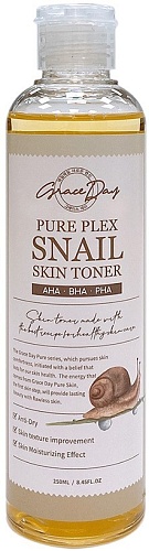 Тонер для лица с муцином улитки Grace Day Pure Plex Snail Skin Toner