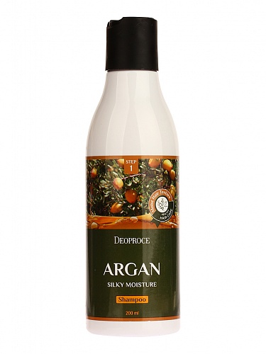 Шампунь для волос с аргановым маслом Deoproce ARGAN SILKY MOISTURE SHAMPOO