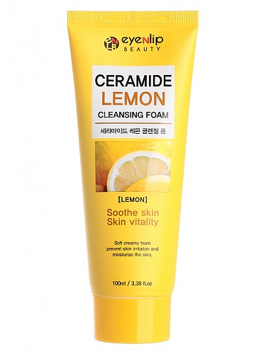 Пенка для умывания Лимон Eyenlip CERAMIDE LEMON CLEANSING FOAM