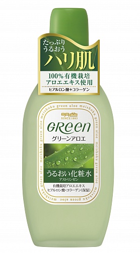 Лосьон увлажняющий для ухода за сухой кожей лица Meishoku Green Plus Aloe Moisture Lotion