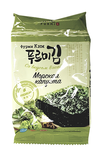 Морская капуста со вкусом васаби Furmi Kim Seasoned Seaweed