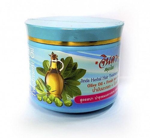 Маска для волос с Кератином и маслом Оливы Jinda Herbal Treatment Olive Oil