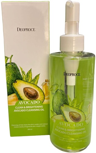 Гидрофильное масло  для лица с авокадо Deoproce Clean Brightening Avocado Cleansing Oil