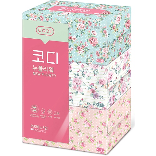 Двухслойные мягкие бумажные салфетки Ssangyong «Розы»