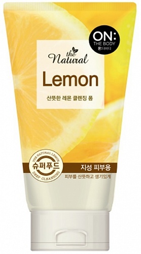 Пенка для умывания Лимон LG ON:The body NATURAL LEMON