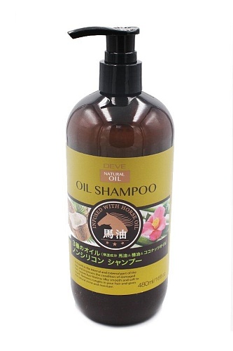 Шампунь для сухих волос с 3 видами масел Kumano Deve 3 Natural Oils Shampoo (Horse Oil/Camellia Oil/Coconut Oil)