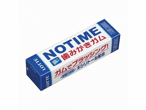 Жевательная резинка с микрогранулами для чистки зубов Lotte Notime Gum