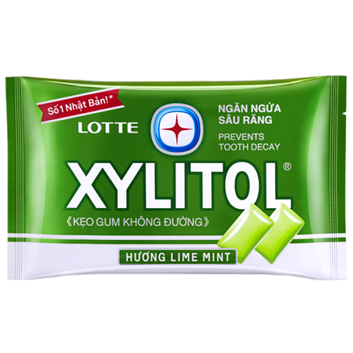 Резинка жевательная &amp;quot;Лайм и мята&amp;quot; Lotte Xylitol Lime Mint